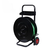 H500 Trolley dispenser for PP/PET strap, black, max. 150 kg, 200 - 400 mm ⌀