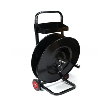H500 Trolley dispenser for PP/PET strap, black, max. 150 kg, 200 - 400 mm ⌀
