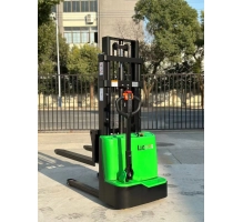 Electric walk stacker QDA15, max. load 1500 kg, lifting up to 2.5 m, lead-acid battery, working hours 4.5, charging time 6 hours