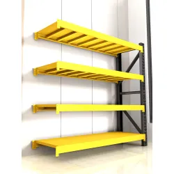 SR-12-YLW Storage rack, 5 tiers, YELLOW, adjustable, 200x60x200 cm, max. load 200 kg