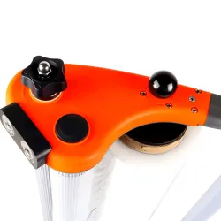 WILLIE Hand manual stretch film dispenser, 50 cm, orange, maximum film length 500 mm