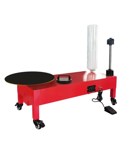 EWL-60 Owijarka folią stretch, sterowanie pedałem, stojak obrotowy Ø40 cm, max. obciążenie 100 kg, nogi z kółkiem