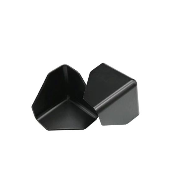 Plastic packing angles for protection, 50x50x3 mm, black