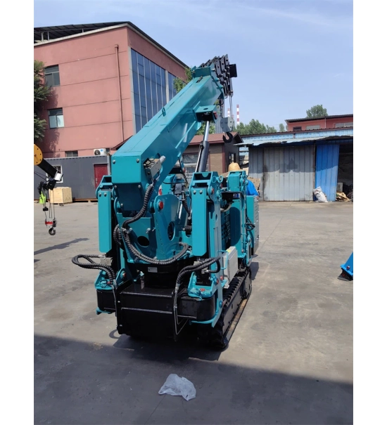 Mobile movable crane, SPIDER legs, remote control, offroad wheels, 1-8 tons lifting